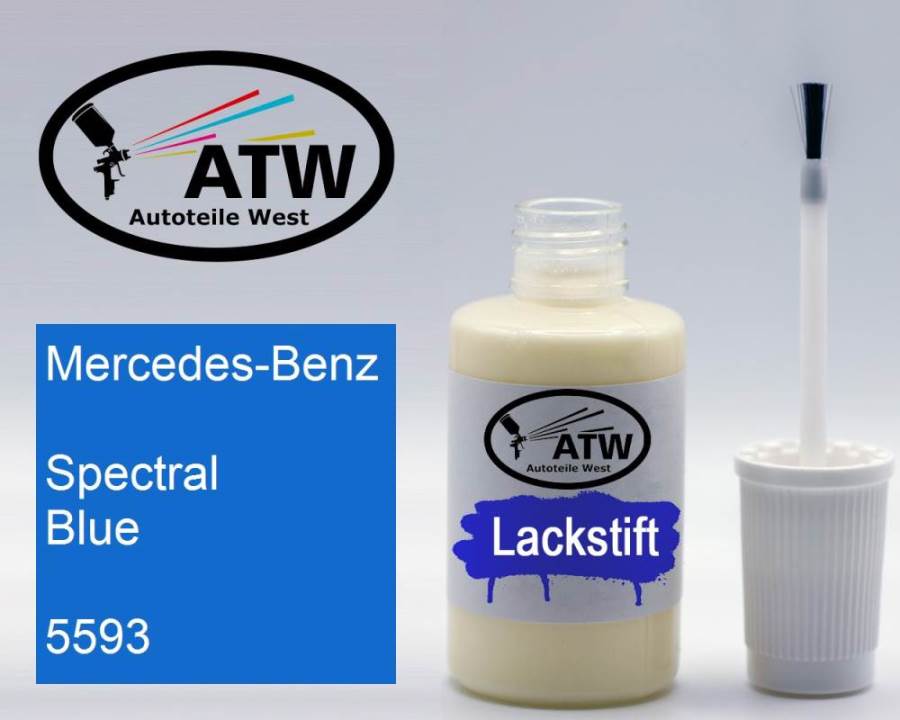 Mercedes-Benz, Spectral Blue, 5593: 20ml Lackstift, von ATW Autoteile West.